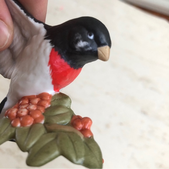 Handcrafted Christmas Ornament GROSBEAK - Picture 11 of 13